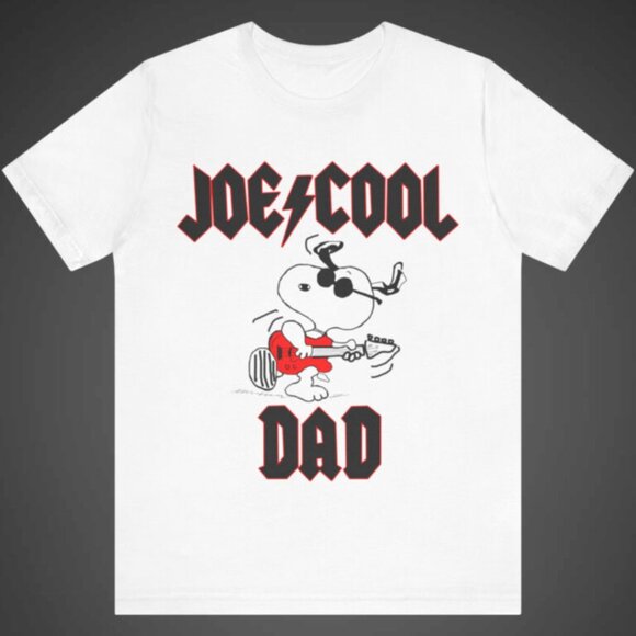 Peanuts Snoopy Joe Cool Dad Fathers Day Cartoon Gift Graphic T-Shirt 141 - Picture 1 of 5